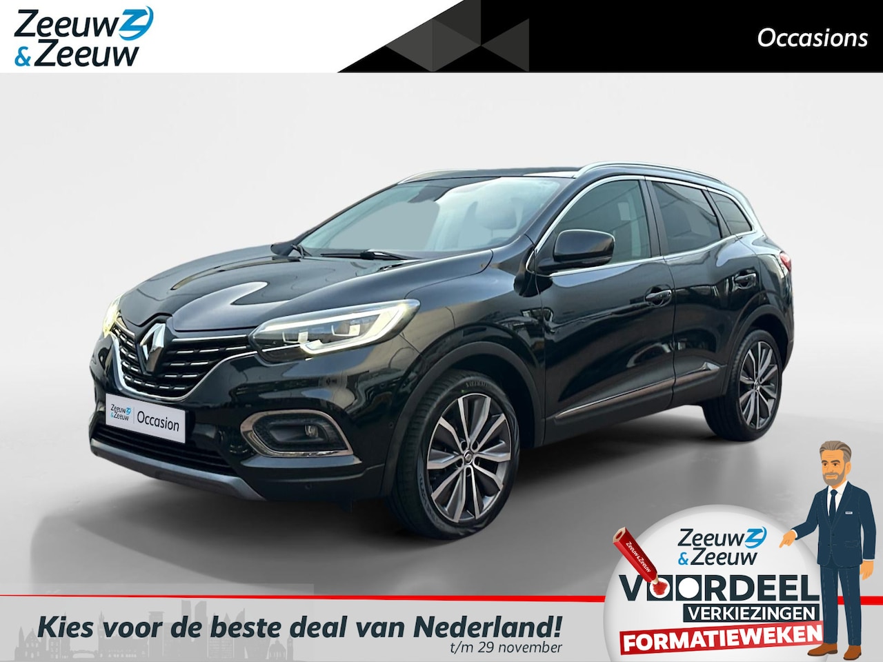 Renault Kadjar - 1.3 TCe Intens | Navigatie | Dodehoek Detectie | Apple Carplay/Android Auto | Climate Cont - AutoWereld.nl