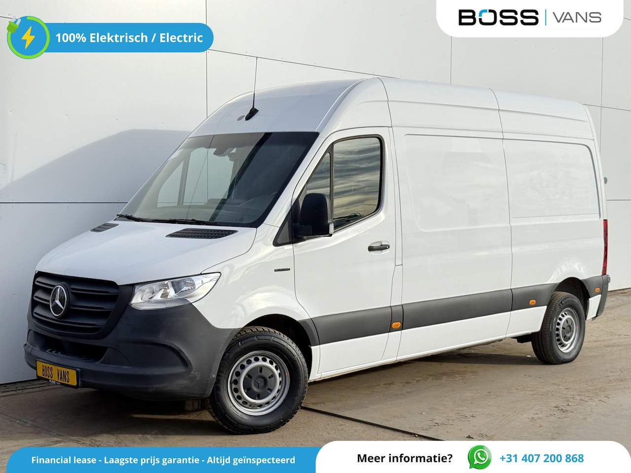 Mercedes-Benz eSprinter - 312 L2H2 100% Elektrisch 55kWh 168km WLTP 80kw Snelladen Climate Control Camera Stoelverwa - AutoWereld.nl