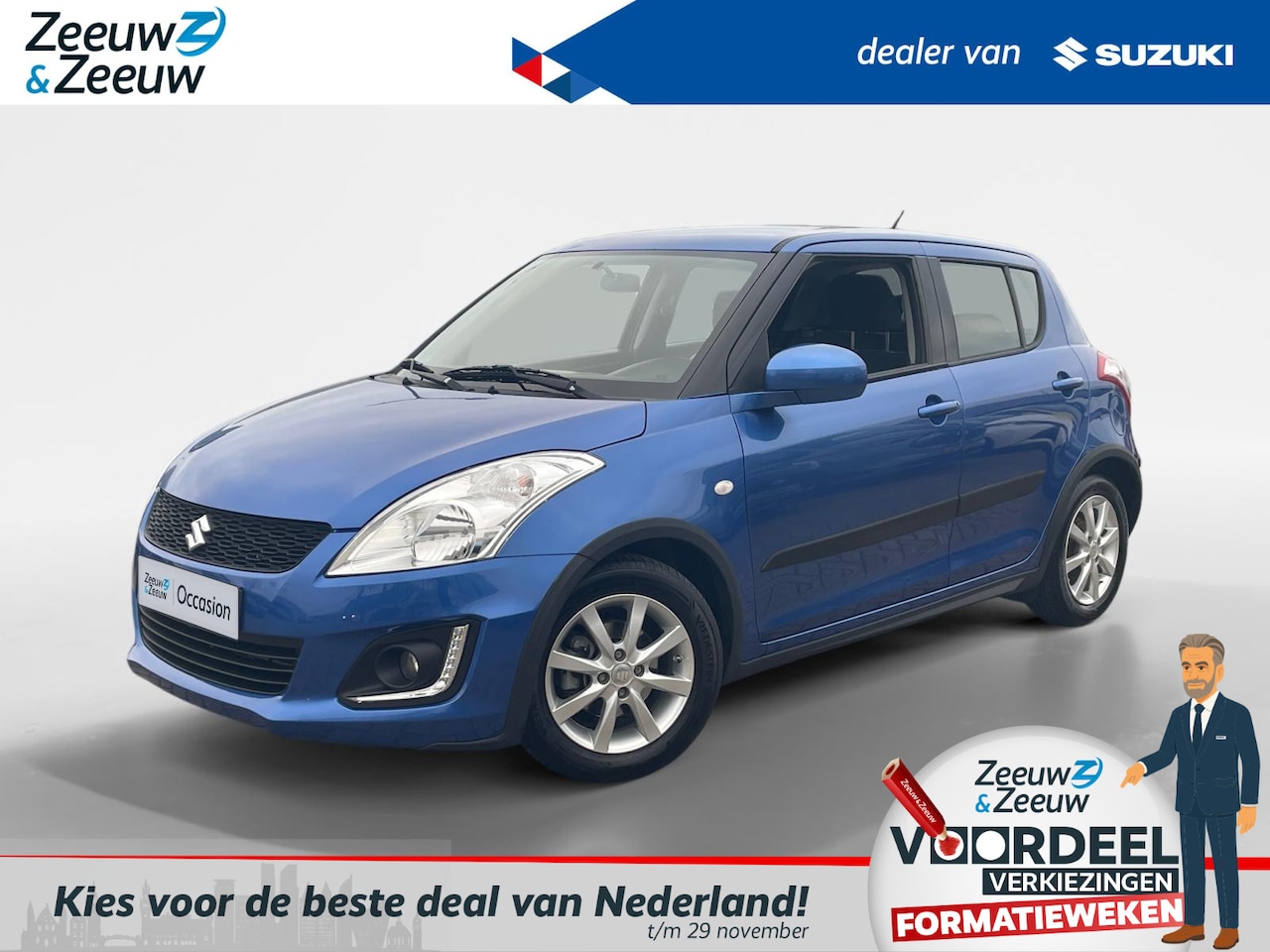 Suzuki Swift - 1.2 Dynamic EASSS |voorstoelen verwarmd|cruise control|Airco|12 maanden Bovag garantie| Ni - AutoWereld.nl