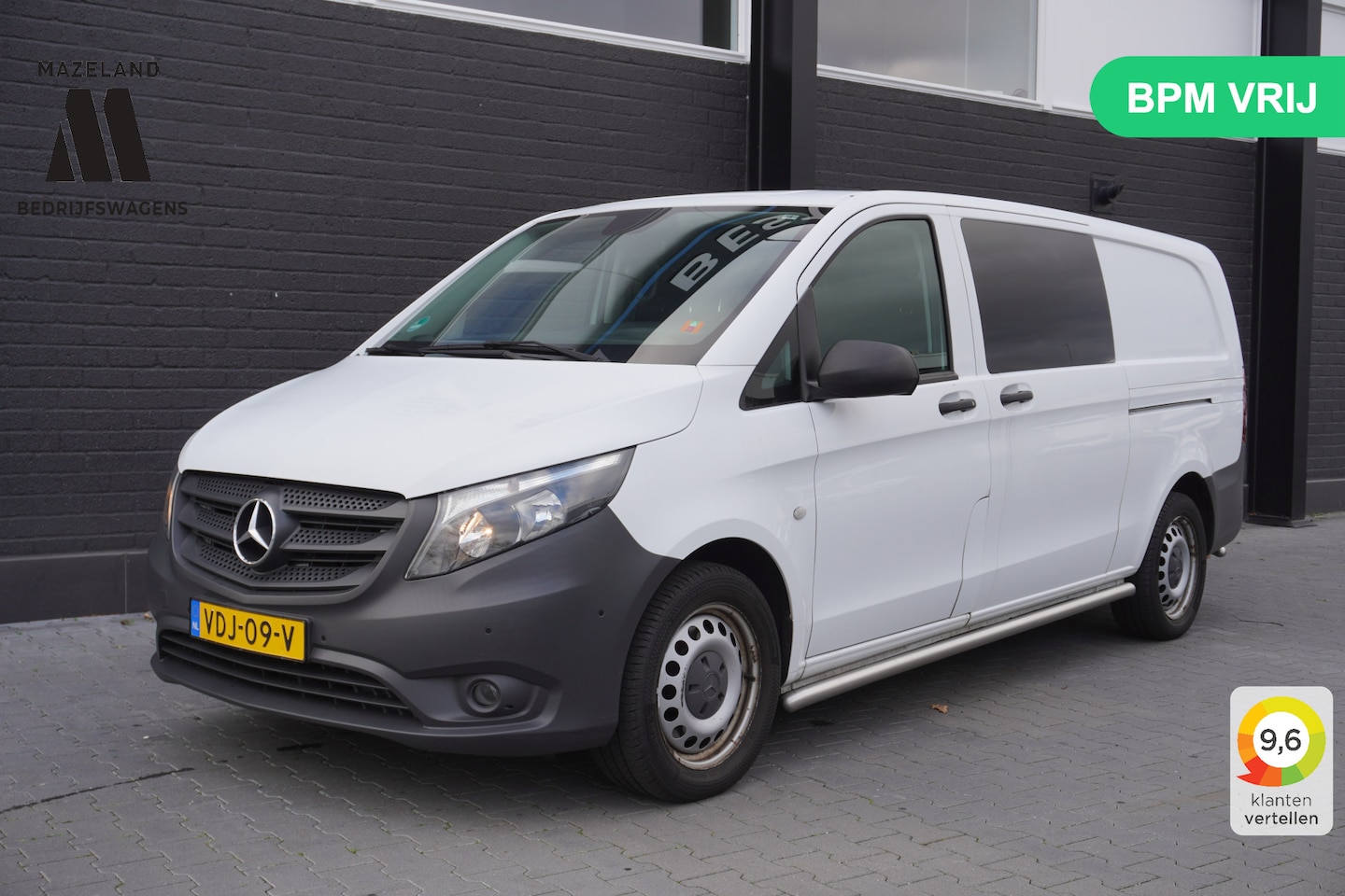Mercedes-Benz Vito - 114 CDI XL Dubbele cabine 2x schuifdeur EURO 6 - Airco - Navi - Cruise - €14.900,- Excl. - AutoWereld.nl