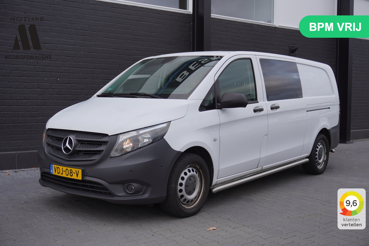 Mercedes-Benz Vito - 114 CDI XL Dubbele cabine 2x schuifdeur EURO 6 - Airco - Navi - Cruise - €13.900,- Excl. - AutoWereld.nl