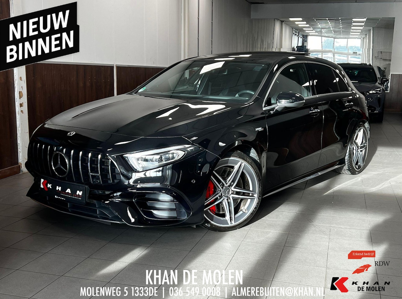 Mercedes-Benz A-klasse - AMG 45 S 4MATIC+ Pano|Memory|HUD|360|Leer|Stoelkoeling| - AutoWereld.nl