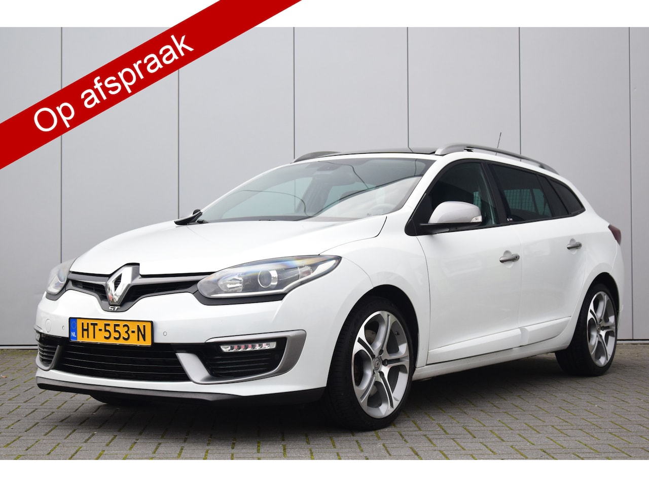 Renault Mégane Estate - 2.0 Turbo GT-Line Leer/Verwarmd Bose Pano/dak Priv/Glass Parelmoer Trekhaak - AutoWereld.nl