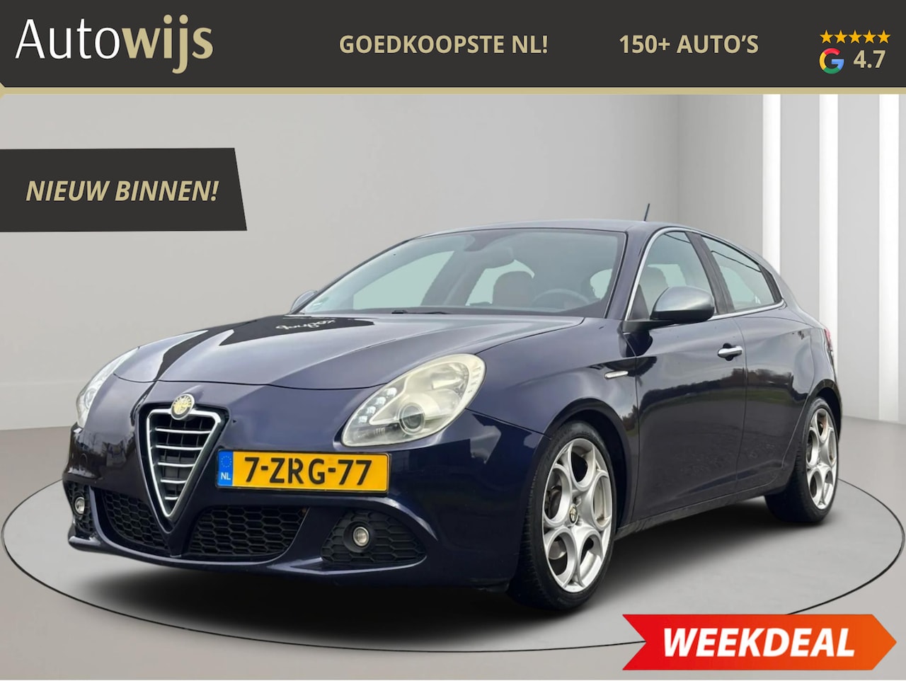 Alfa Romeo Giulietta - 1.4 T Distinctive|LEDER|XENON|170PK|LM-VELG|STOELVERW - AutoWereld.nl
