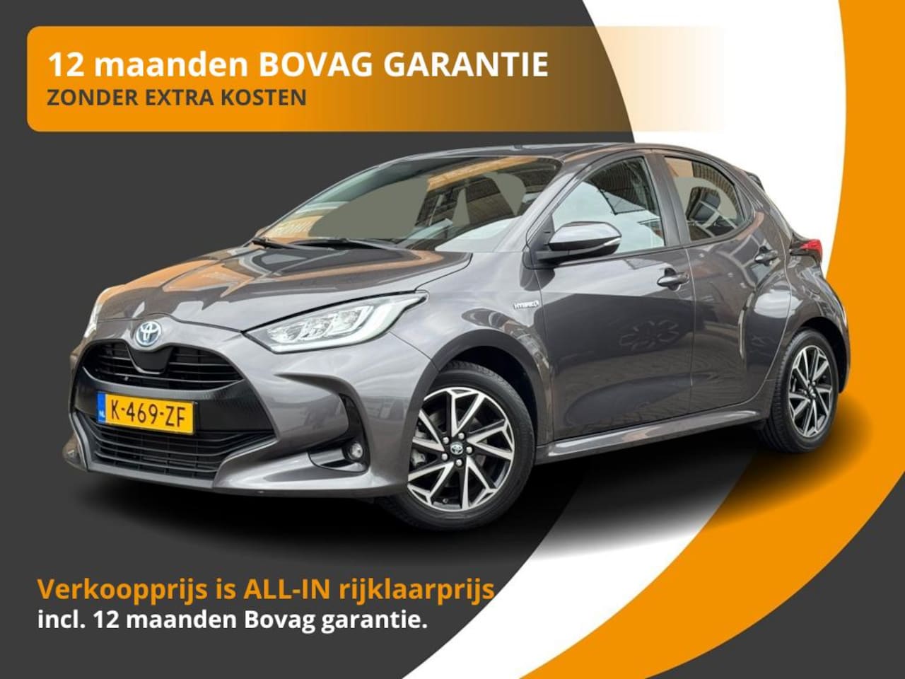 Toyota Yaris - 1.5 HYBRID DYNAMIC CAMERA/LED/CARPLAY/ACC-CRUISE/NL-AUTO/1 EIG. - AutoWereld.nl