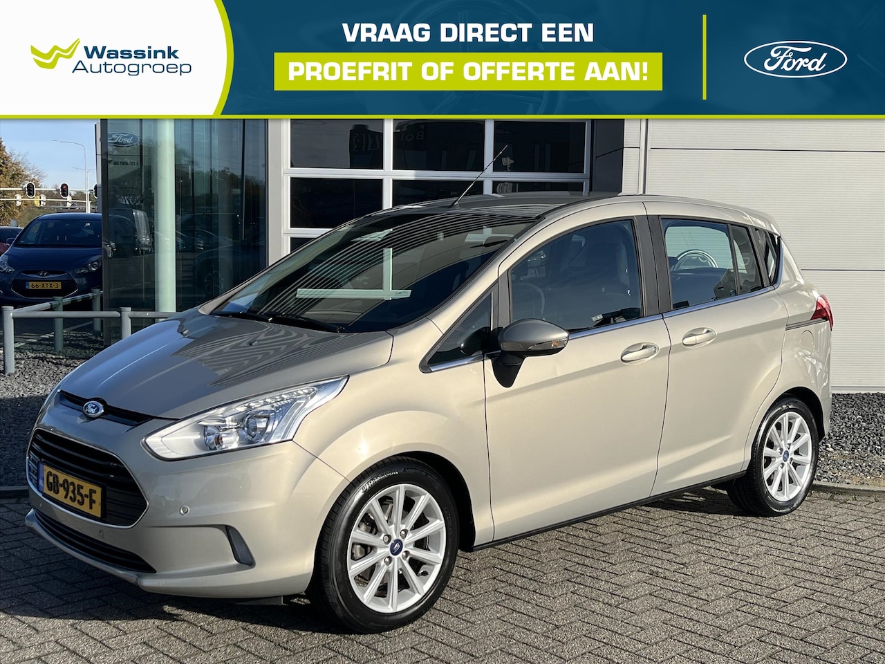 Ford B-Max - 1.0 EcoBoost 100PK Titanium | Navigatie | Parkeer camera | Afneembare trekhaak | - AutoWereld.nl