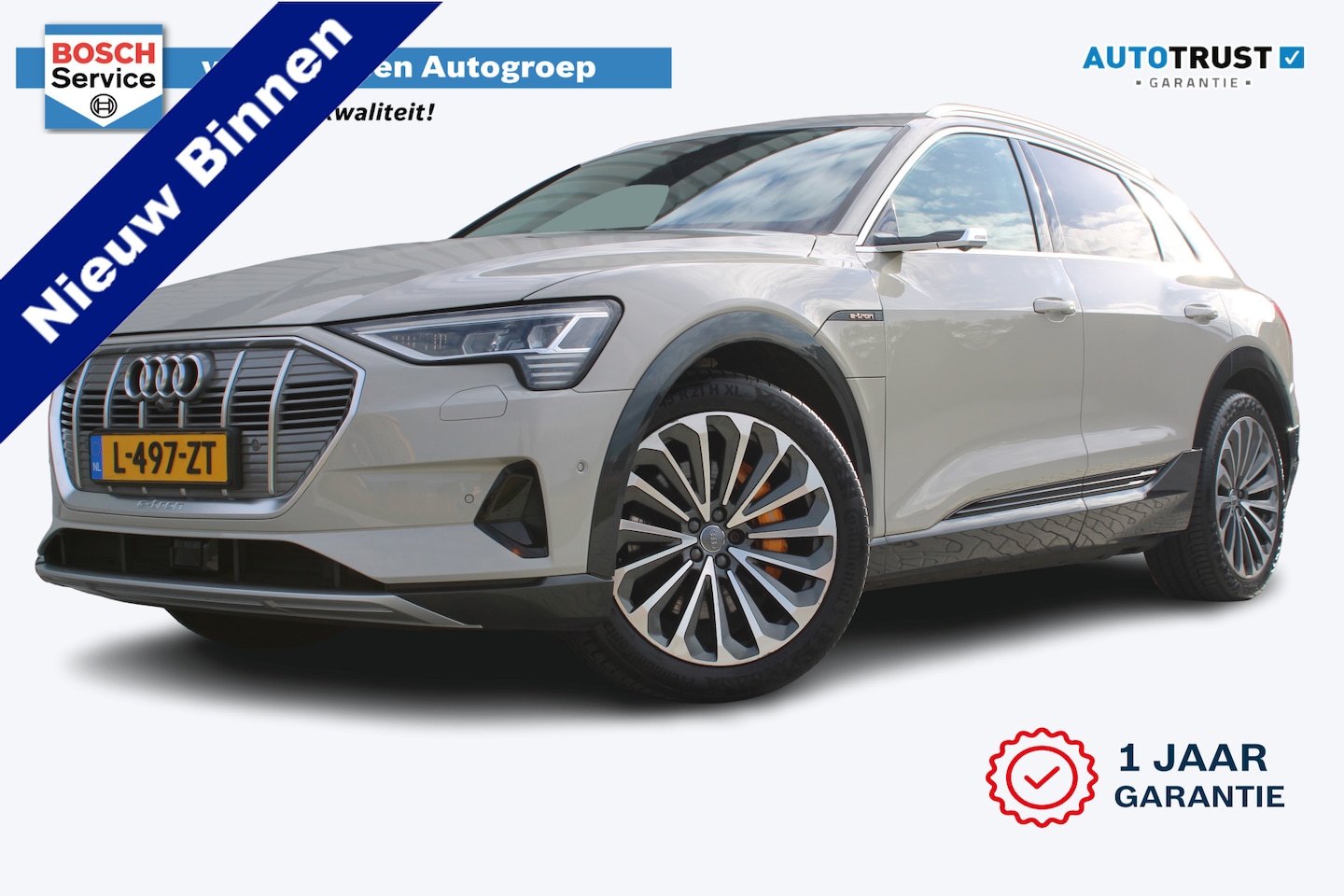 Audi e-tron - 55 quattro 95 kWh | Incl. 12 maanden garantie | 100% onderhouden | Stoelverwarming + venti - AutoWereld.nl