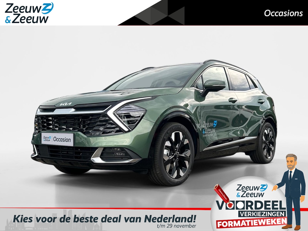 Kia Sportage - 1.6 T-GDi Plug-in Hybrid AWD DynamicPlusLine | Demo | PHEV |Schuifdak | Keyless entry | El - AutoWereld.nl
