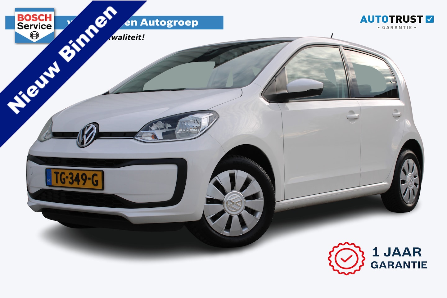 Volkswagen Up! - 1.0 BMT move up! | Incl. 12 maanden garantie | Airco | Bluetooth | Elektrische ramen voor - AutoWereld.nl