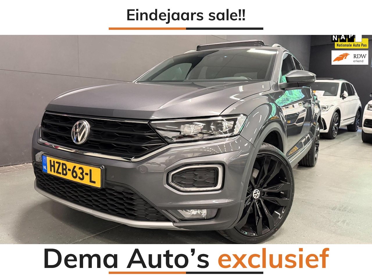 Volkswagen T-Roc - 2.0 TSI 4Motion Sport PANO/V-COCKPIT/LED/DAB/CARPLAY/ECC/PDC/CRUISE/// - AutoWereld.nl