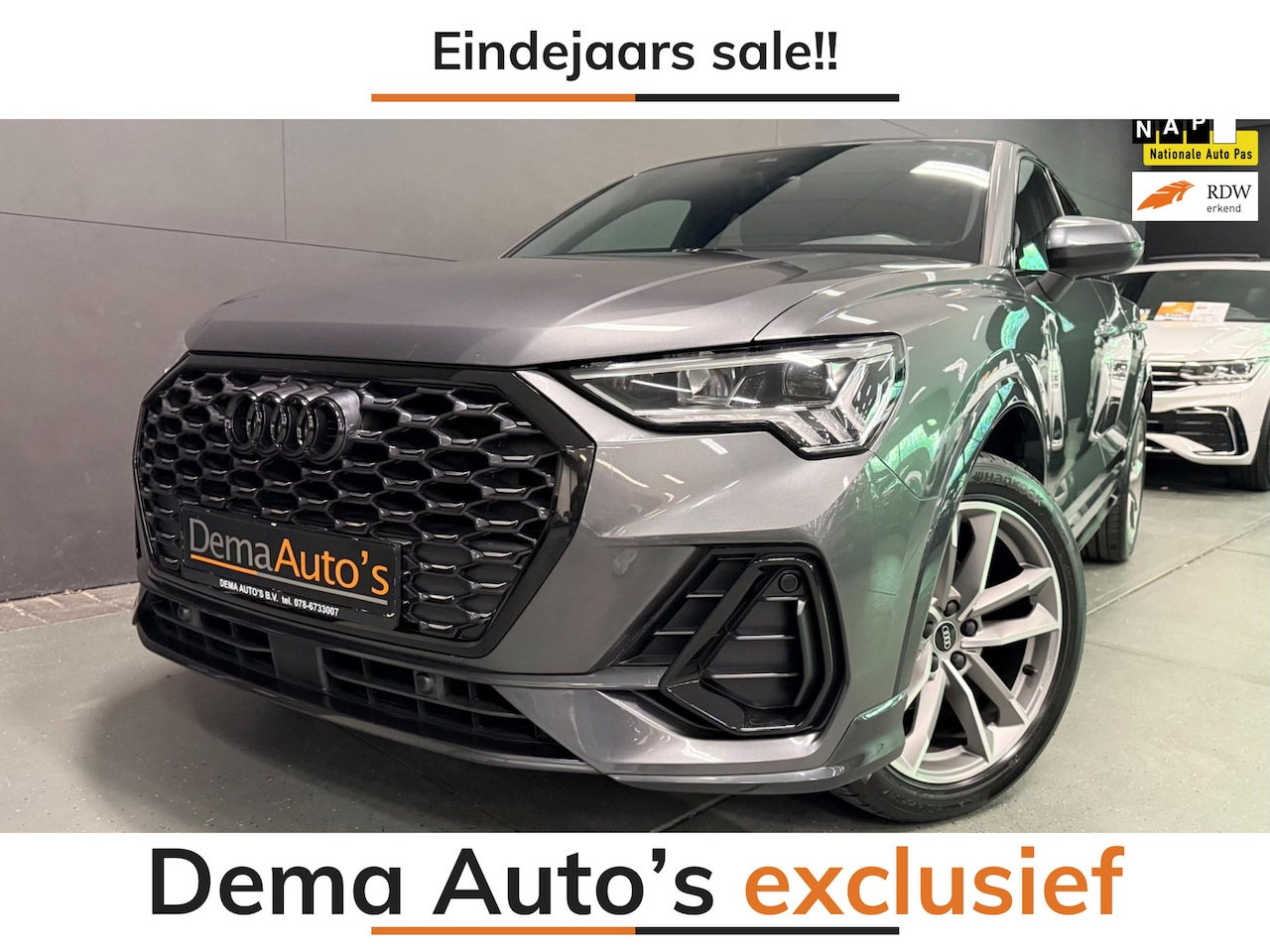 Audi Q3 Sportback - 35 TFSI S-LINE BLACK-LINE V-COCKPIT/DAB/CARPLAY/M-STOEL/B&O/NAVI/// - AutoWereld.nl