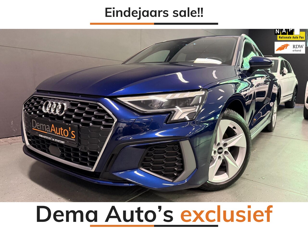 Audi A3 Sportback - 40 TFSI 2X S-LINE V-COCKPIT/DAB/CARPLAY/NAVI/LED/SFEERVERL/// - AutoWereld.nl