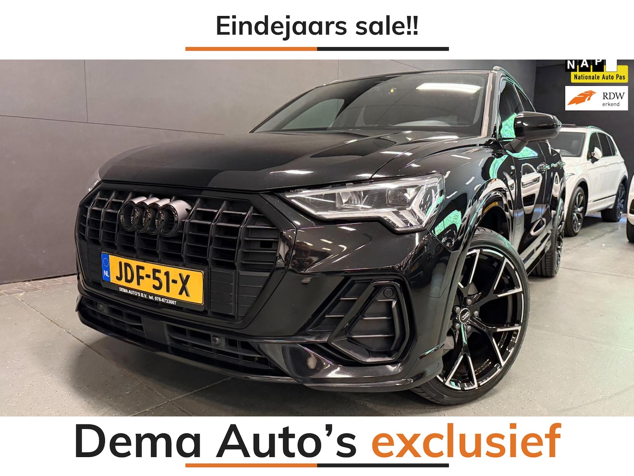 Audi Q3 - 35 TFSI S-LINE BLACK-LINE 20'' V-COCKPIT/NAVI/CARPLAY/DAB/ECC/PDC/CRUISE/// - AutoWereld.nl
