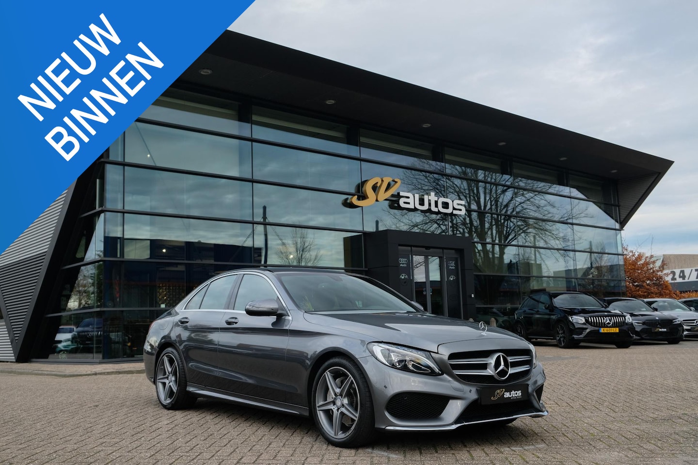Mercedes-Benz C-klasse - C180 AMG Sport Edition 156PK Leder Stoelverwarming ORG NL - AutoWereld.nl