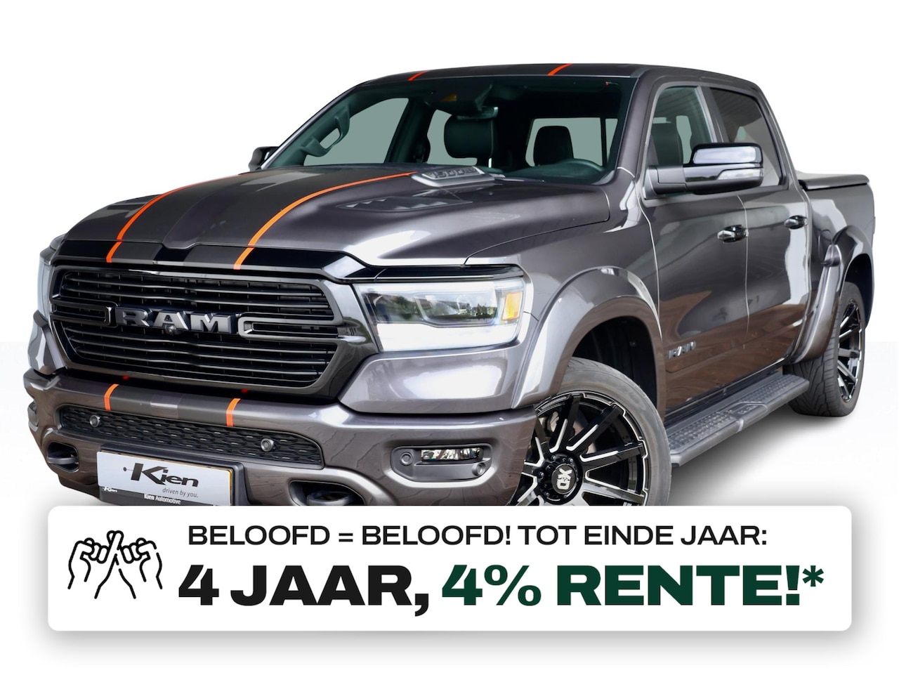 Dodge Ram 1500 - 5.7 V8 4x4 Crew Cab Dominator | Uitlaatklep | Pano-dak | Tonneau cover | 22" | Fenders | - AutoWereld.nl