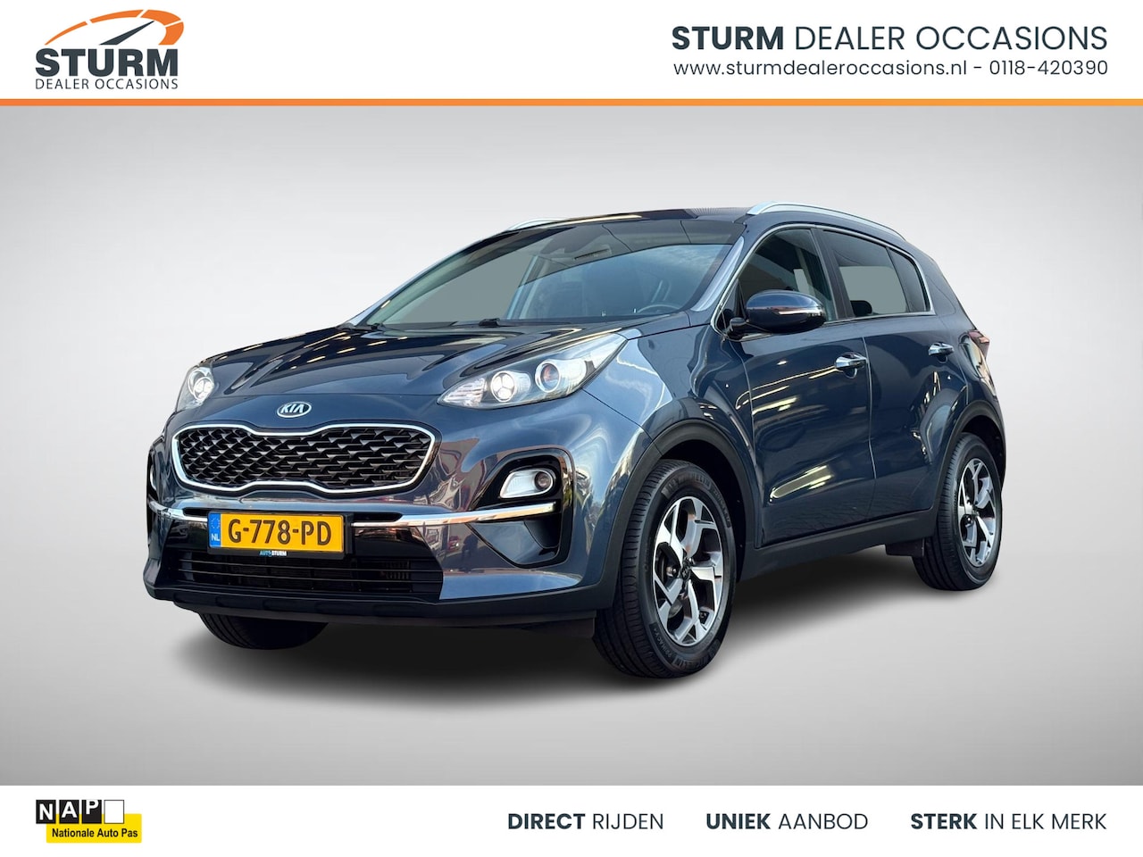 Kia Sportage - 1.6 T-GDI DynamicLine 177pk Automaat, NL-Auto! - AutoWereld.nl