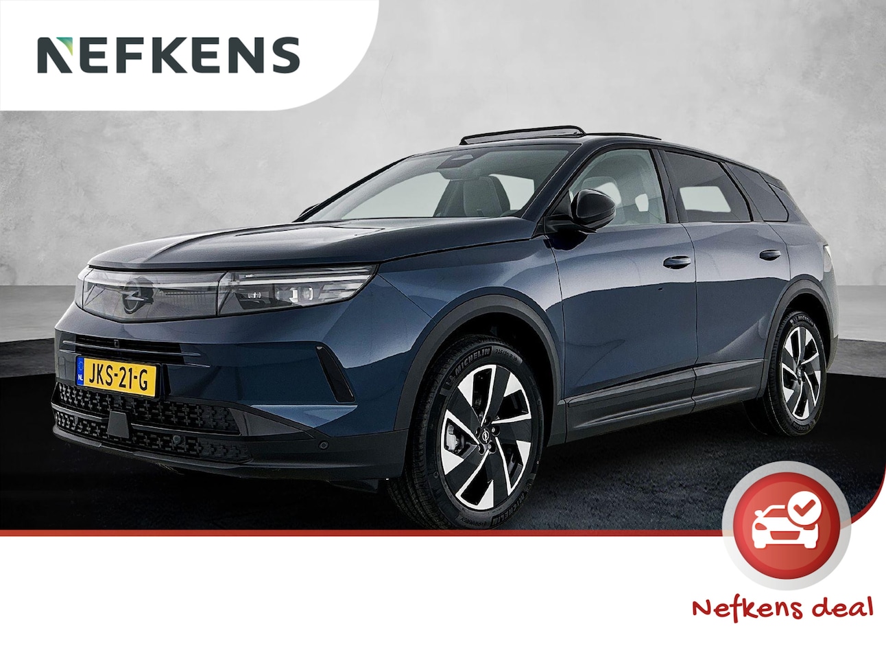 Opel Grandland - 1.2 Hybrid GS 145pk Automaat | NIEUW | SNEL LEVERBAAR | Schuif/Kanteldak | Rondomzicht Cam - AutoWereld.nl