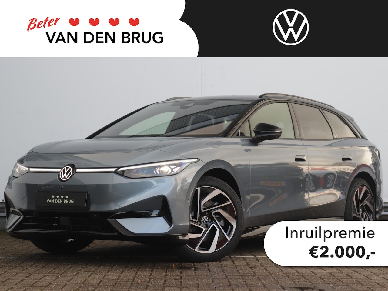 Volkswagen ID.7 - Pro Limited Edition 77 kWh accu 210 kW / 286 PK Va Trekhaak | Black Style | 360 Camera | 2 - AutoWereld.nl