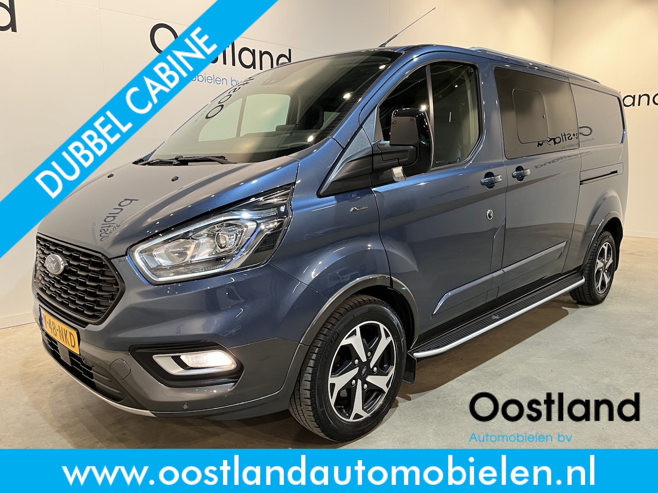 Ford Transit Custom - 320 2.0 TDCI L2H1 Active 170 PK Automaat DC Dubbel Cabine / Euro 6 / 2X Schuifdeur / Airco - AutoWereld.nl