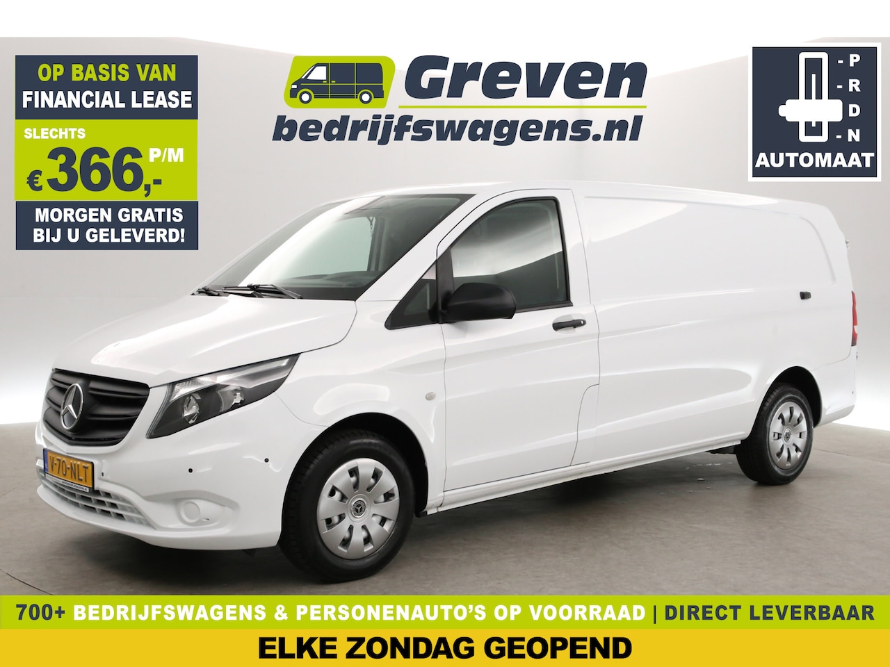 Mercedes-Benz Vito - 114 CDI Extra Lang | Automaat | Airco | Adap. Cruise | 3-Zits | Trekh. | Carplay | Stoelve - AutoWereld.nl
