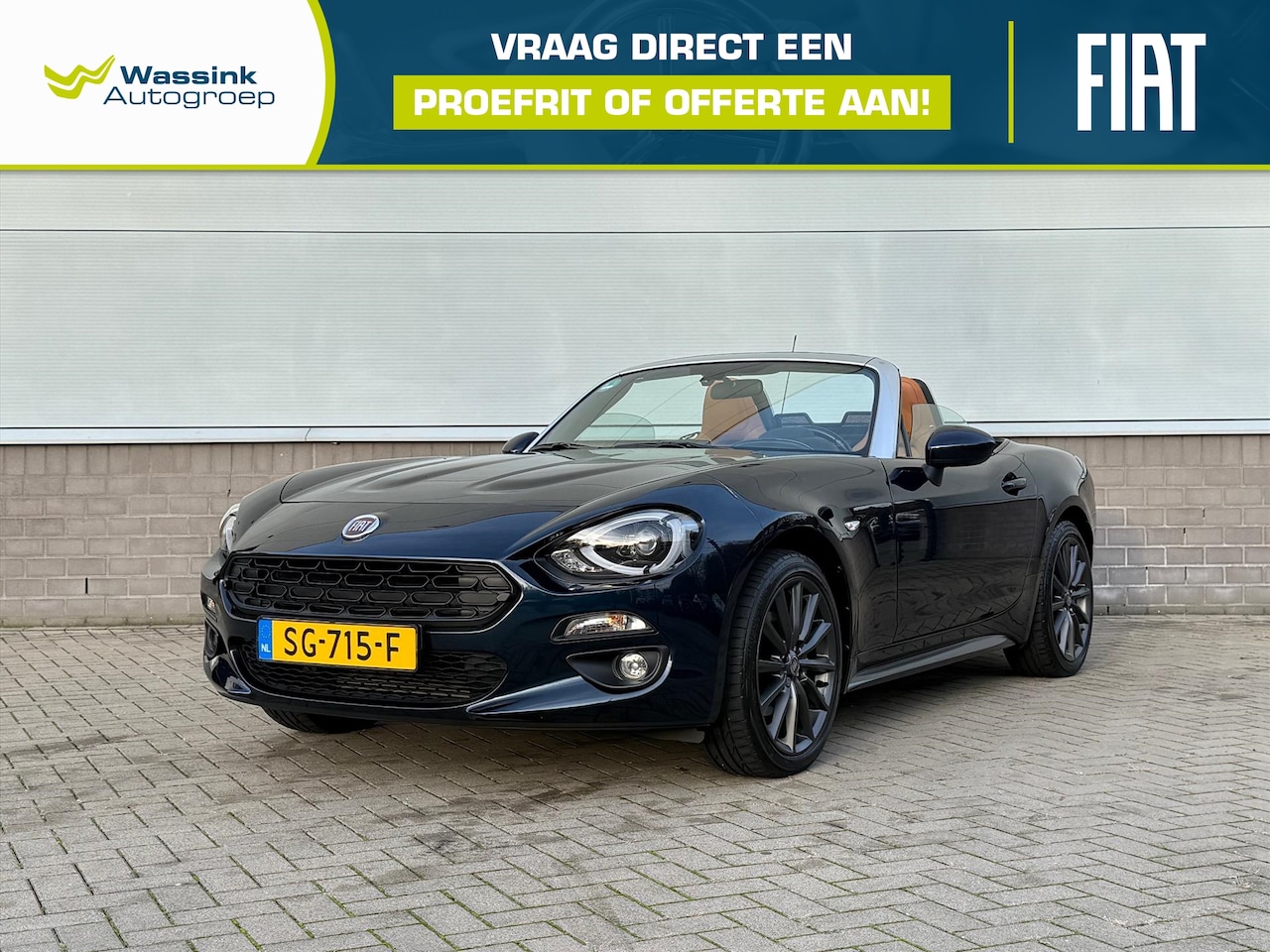 Fiat 124 Spider - 1.4 MultiAir Turbo 16v 140pk Automaat Lusso | Parkeersensoren | Camera | Stoelverwarming | - AutoWereld.nl