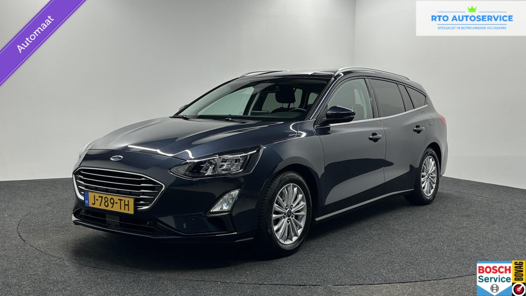 Ford Focus Wagon - 1.0 EcoBoost Titanium X Business TREKHAAK ECC NAVI CAMERA. - AutoWereld.nl