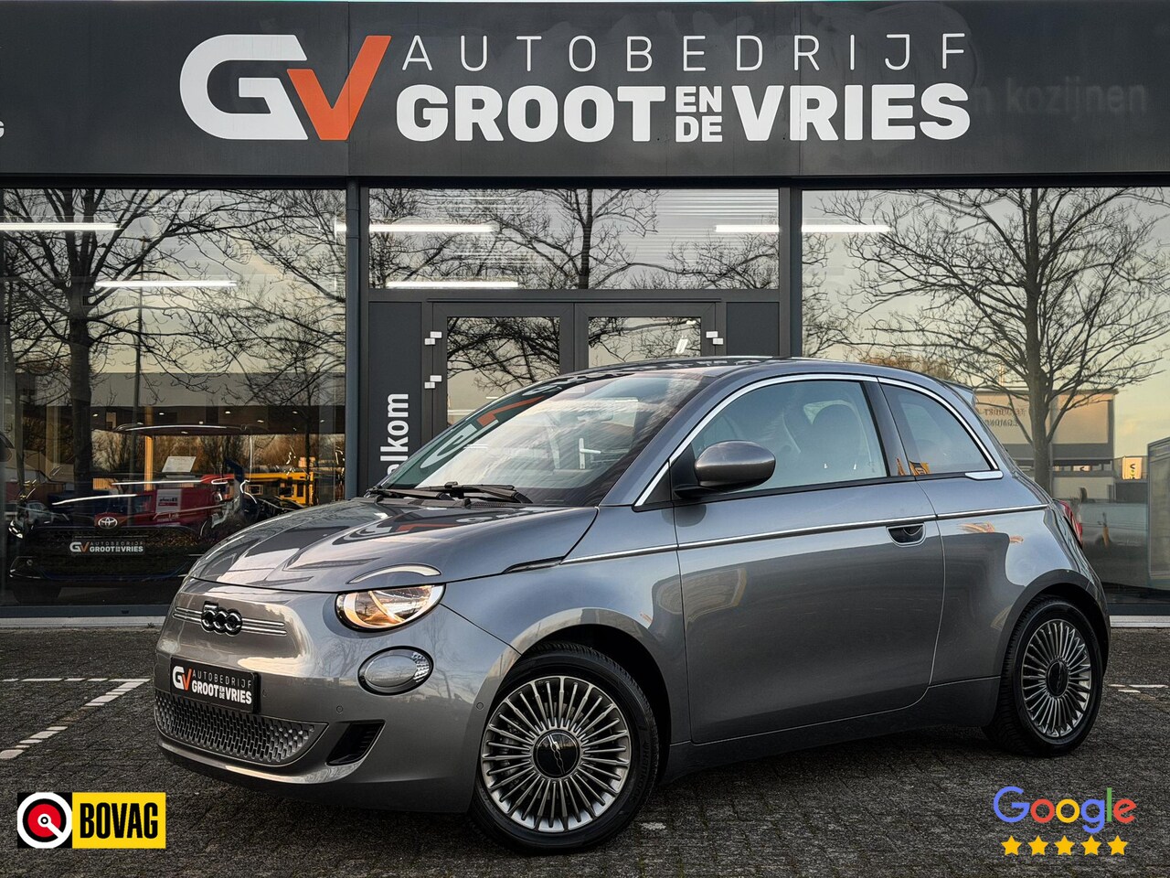 Fiat 500 - Icon 42 kWh Camera|Stoelverwarming|Cruise|Keyless entry & go - AutoWereld.nl