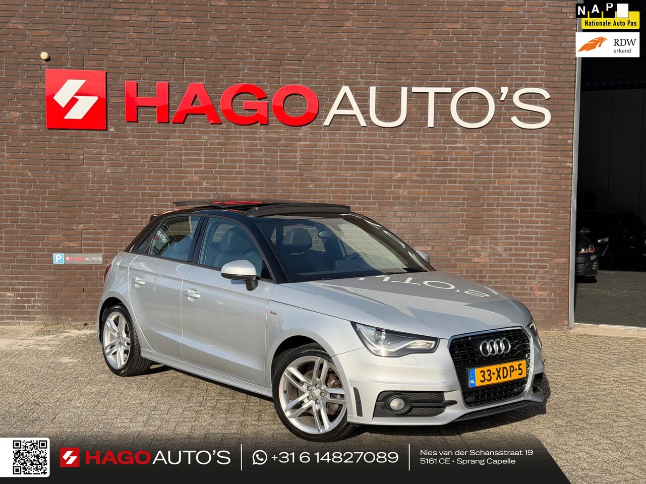Audi A1 Sportback - 1.4 TFSI 3x S-Line AUT | Navi | Pano | Bi-Xenon | Cruise | 2e Eig. | Dealer Onderhouden - AutoWereld.nl