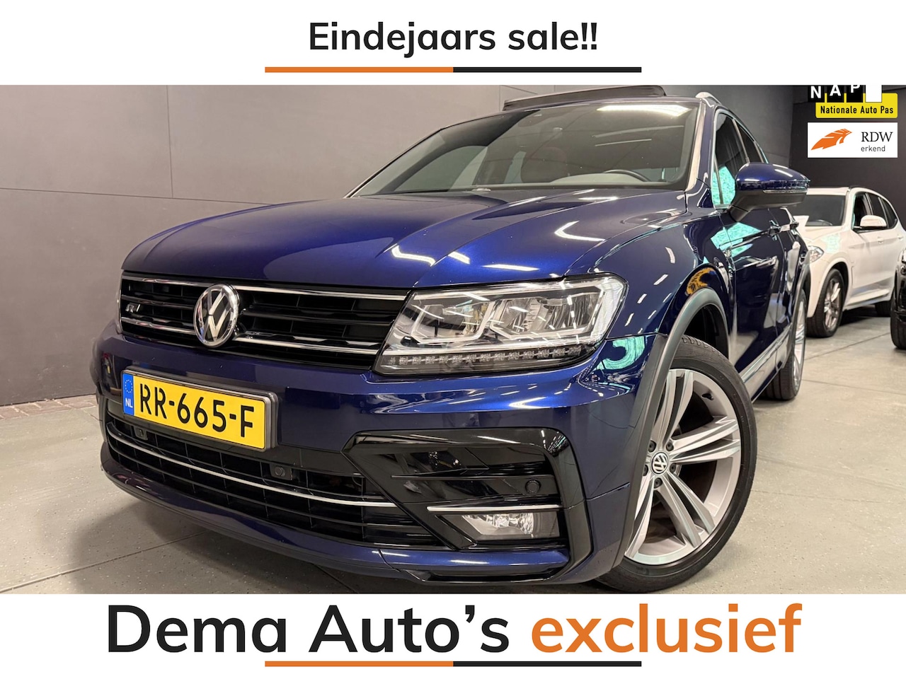 Volkswagen Tiguan - 1.4 TSI ACT R-LINE PANO/V-COCKPIT/NAVI/LED/ECC/PDC/CRUISE/// - AutoWereld.nl
