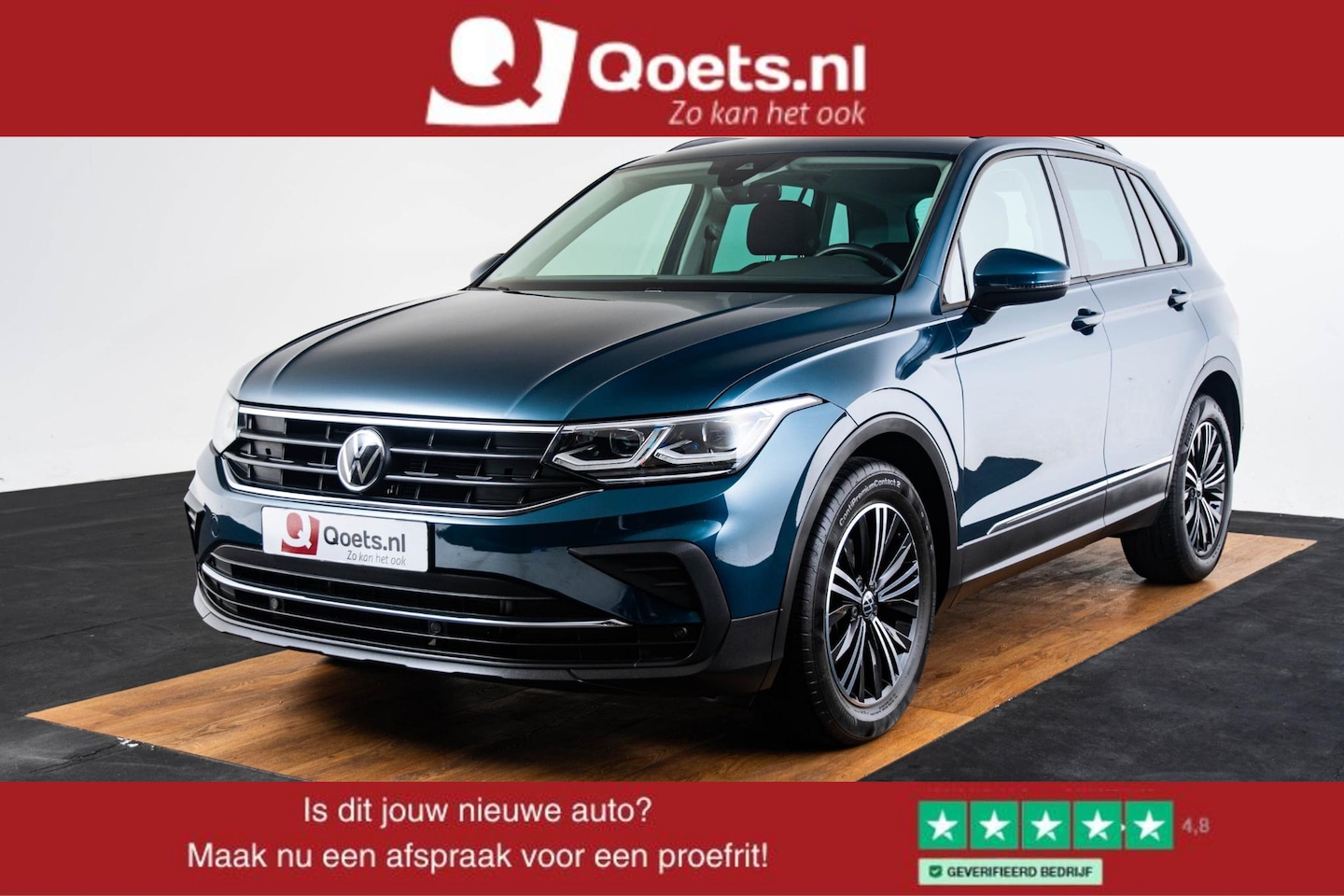 Volkswagen Tiguan - 2.0 TDI Life Business Matrix-LED-koplamp - Parkeersensoren - Rijassistent-systeem - Beglaz - AutoWereld.nl