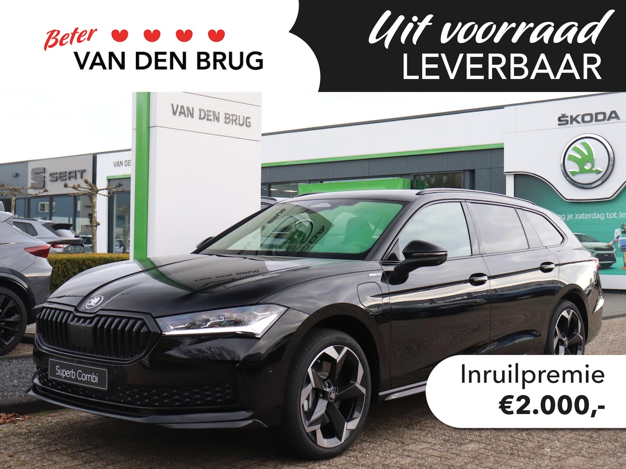 Skoda Superb Combi - 1.5 TSI PHEV Sportline Business | Panoramadak | Adaptief onderstel | Trekhaak | Massagefun - AutoWereld.nl