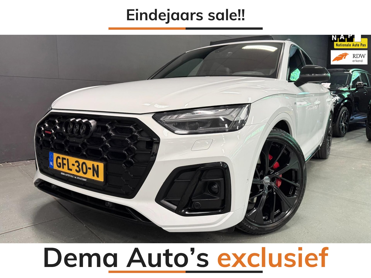 Audi Q5 SQ5 - 55 TFSI e 367PK 3X S-LINE 21'' BLACK-LINE PANO/B&O/H-UP/LUCHTVERING/MASSAGE STOELEN/FULL-O - AutoWereld.nl