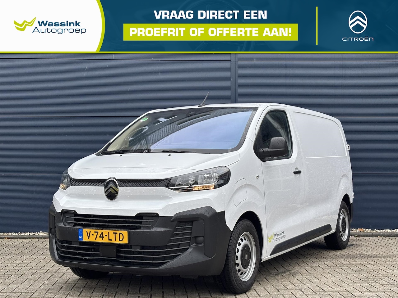 Citroën ë-Jumpy - GB EV 75 kWh 136pk | Cruise control | Parkeersensoren achter | Bluetooth | Airco - AutoWereld.nl