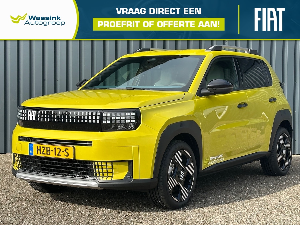 Fiat Grande Panda - 44kWh 113pk La Prima I Stoel/Stuur/Voorruit-Verwarming I Navigatie I Camera I Portable Pho - AutoWereld.nl