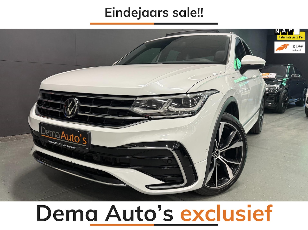 Volkswagen Tiguan - 1.4 TSI eHybrid 2XR-LINE PANO/NAVI/V-COCKPIT/DAB/CARPLAY/H-UP/CAM/// - AutoWereld.nl