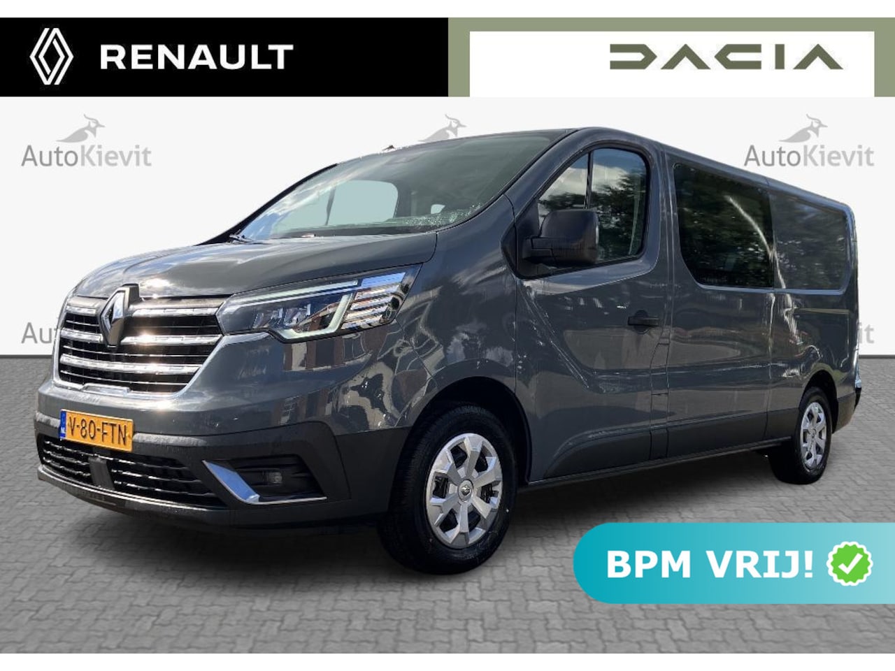 Renault Trafic - 2.0 Blue dCi 150 EDC DC T30 L2H1 Advance - Dubbel Cabine - Achteruitrijcamera / Reservewie - AutoWereld.nl