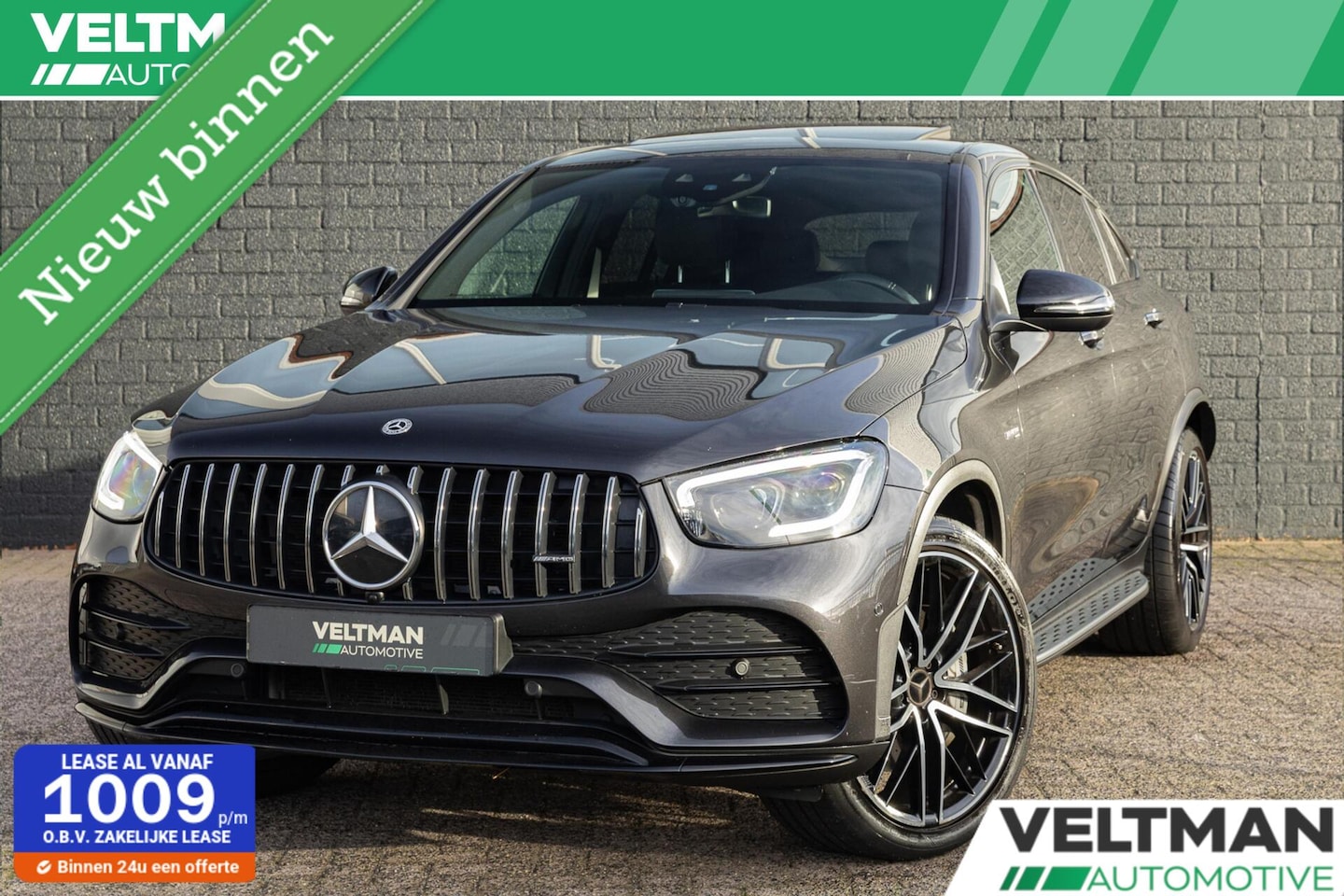 Mercedes-Benz GLC-klasse Coupé - AMG 43 4MATIC SCHUIFDAK BURMESTER SPORTUITLAAT LUCHTVERING. - AutoWereld.nl