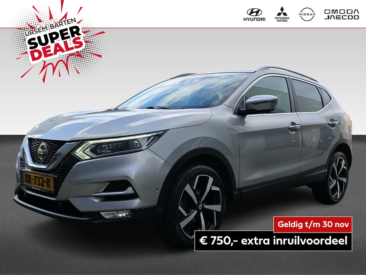 Nissan Qashqai - 1.3 DIG-T Tekna + | Pano | Volleder | 360 Camera | Bose | Elektrische stoelen met memorie - AutoWereld.nl