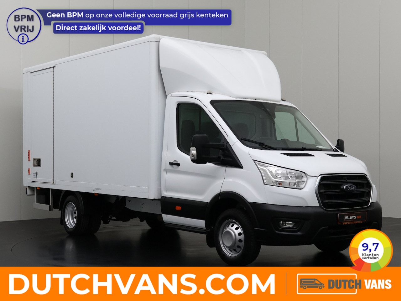 Ford Transit - 2.0TDCi 170PK Bakwagen+Laadklep | Zijdeur | Navigatie | Airco | Cruise | Dakspoiler - AutoWereld.nl
