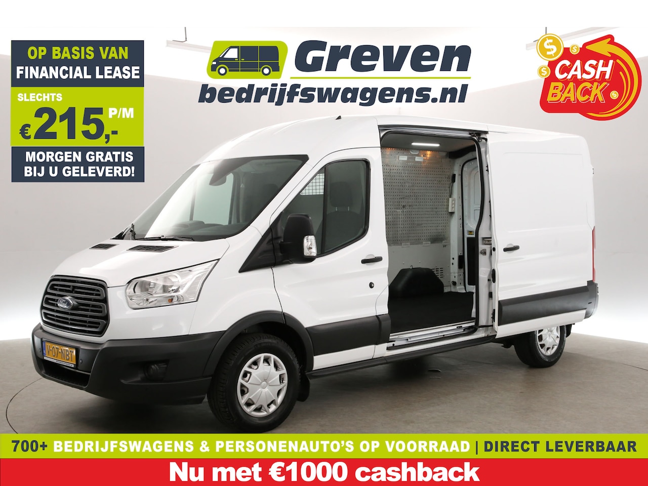Ford Transit - 350 2.0 TDCI L3H2 170PK Trend | 170PK | 2800kg Trekgew. | Trekh. | Airco | Cruise | Schuif - AutoWereld.nl