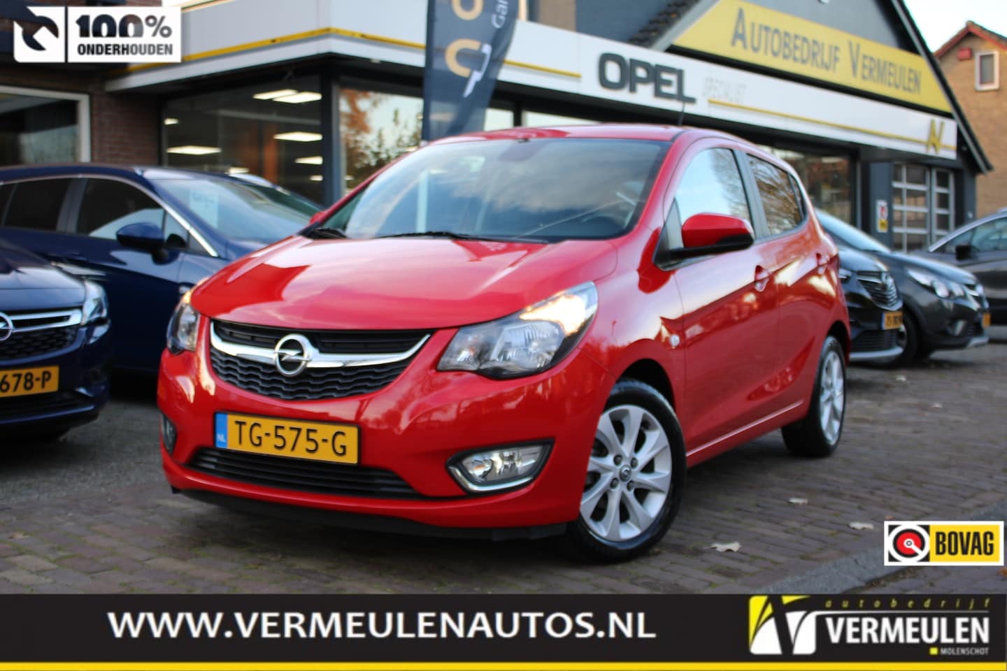 Opel Karl - 1.0 75PK Innovation Automaat + 15"/ Navi/ Clima/ Cruise/ Winterpakket/ CarPlay/ NL auto - AutoWereld.nl