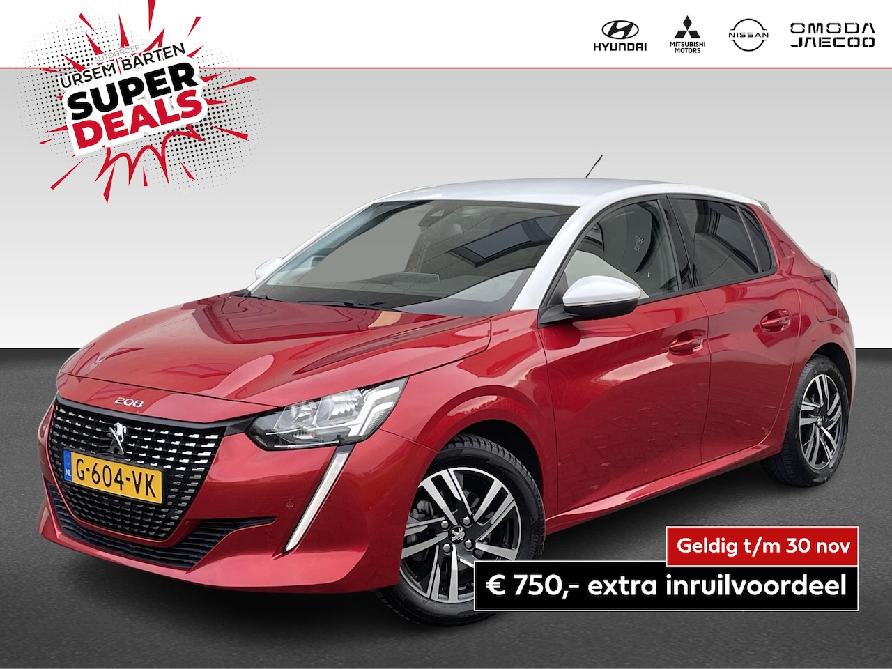 Peugeot 208 - 1.2 PureTech Blue Lease Allure | Two-tone | Apple Carplay & Android auto - AutoWereld.nl