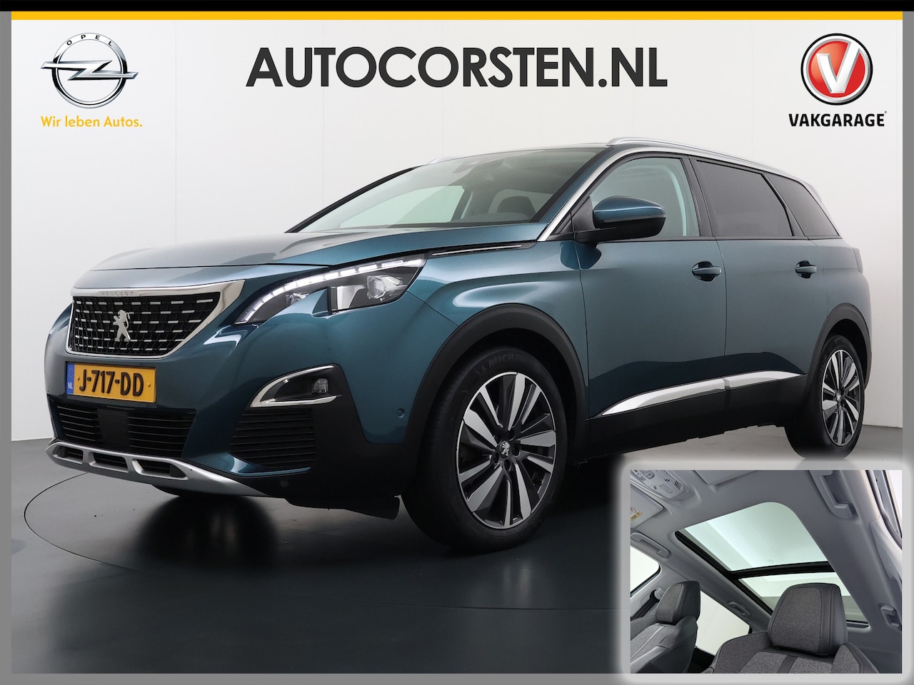 Peugeot 5008 - T131PK AUT-8 7-Pers. Pano-Dak Elektr.Stoel+Geheug. Adaptive-Cruise Afn.Trekhaak Apple Andr - AutoWereld.nl