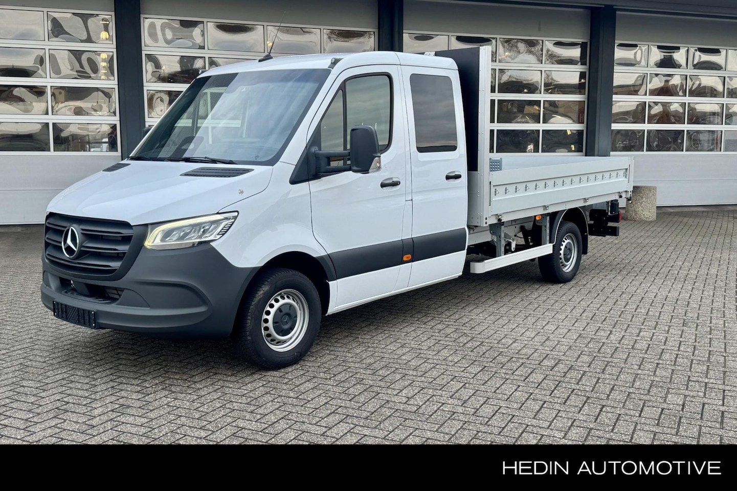 Mercedes-Benz Sprinter - 317 L3 Automaat Dubbel-cabine Open Laadbak Pick-Up | Standkachel | LED | Trekhaak | Airco - AutoWereld.nl