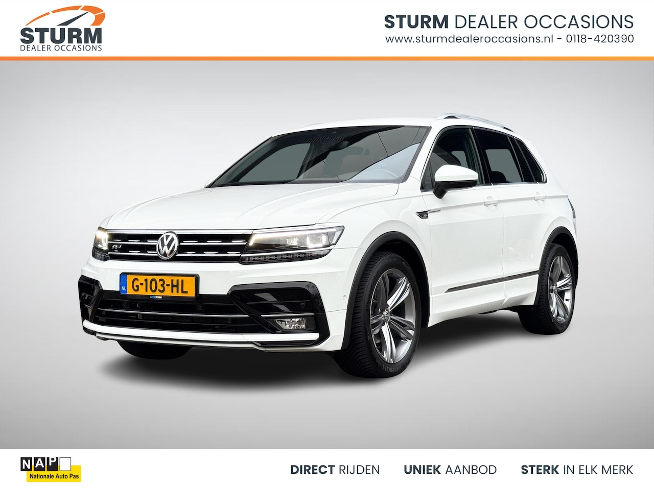 Volkswagen Tiguan - 1.5 TSI ACT Highline Business R NL-Auto, Uitklapbare Trekhaak! - AutoWereld.nl