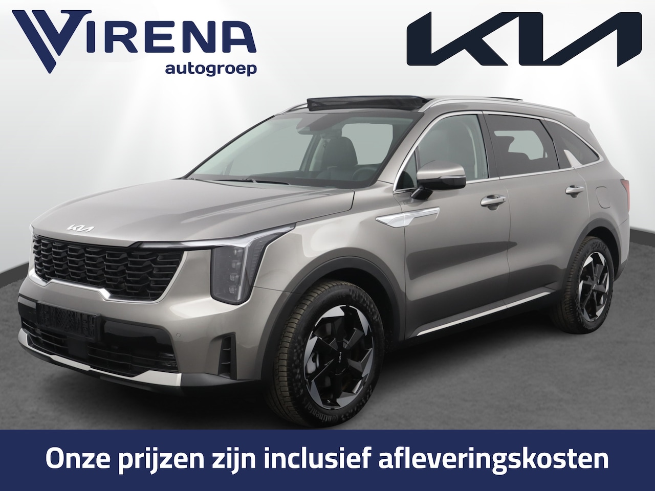 Kia Sorento - 1.6 T-GDi Plug-in Hybrid 4WD DynamicPlusLine 7p. - Schuif-/kanteldak - Stoel-/stuurverwarm - AutoWereld.nl