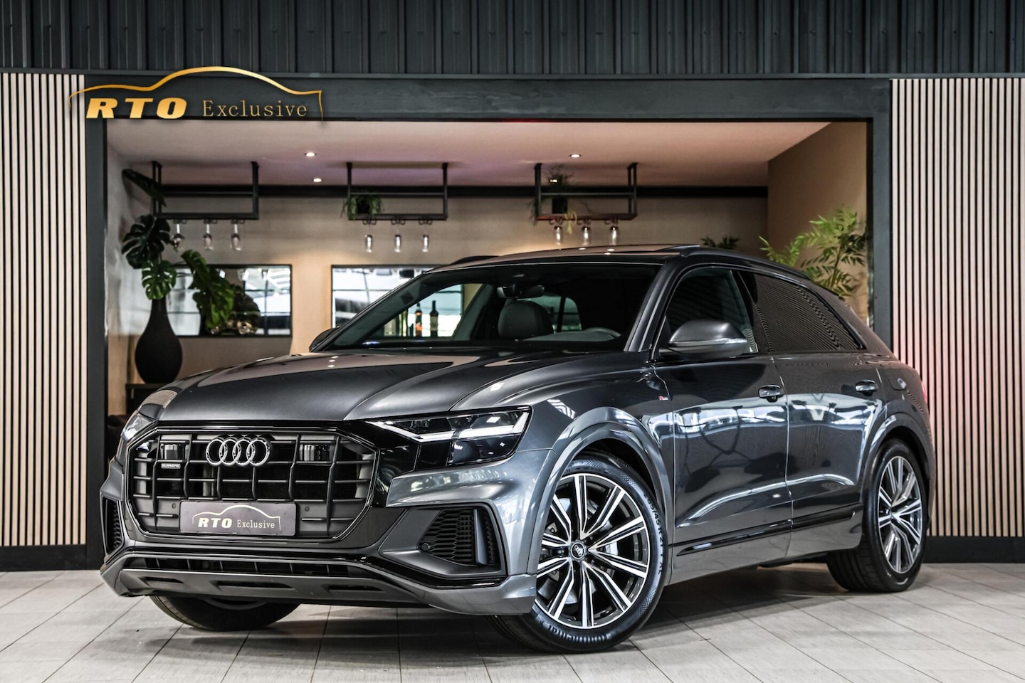 Audi Q8 - 55 TFSI e S-line|Pano|Leder|21''|ACC|Black Optik - AutoWereld.nl