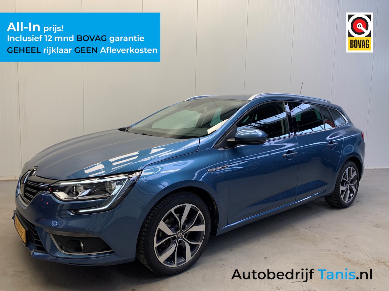 Renault Mégane Estate - 1.2 TCe Bose NAVIGATIE-LEDER-PDC-LMV-SPORT.INT-1700KG Trekgewicht!! - AutoWereld.nl