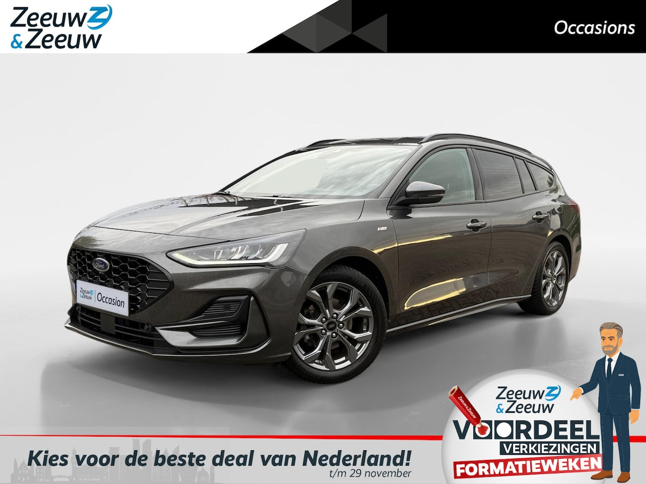 Ford Focus Wagon - Check uitvoering Zeer nette auto | Winter Pack | Apple Carplay & Android Auto | PDC rondom - AutoWereld.nl