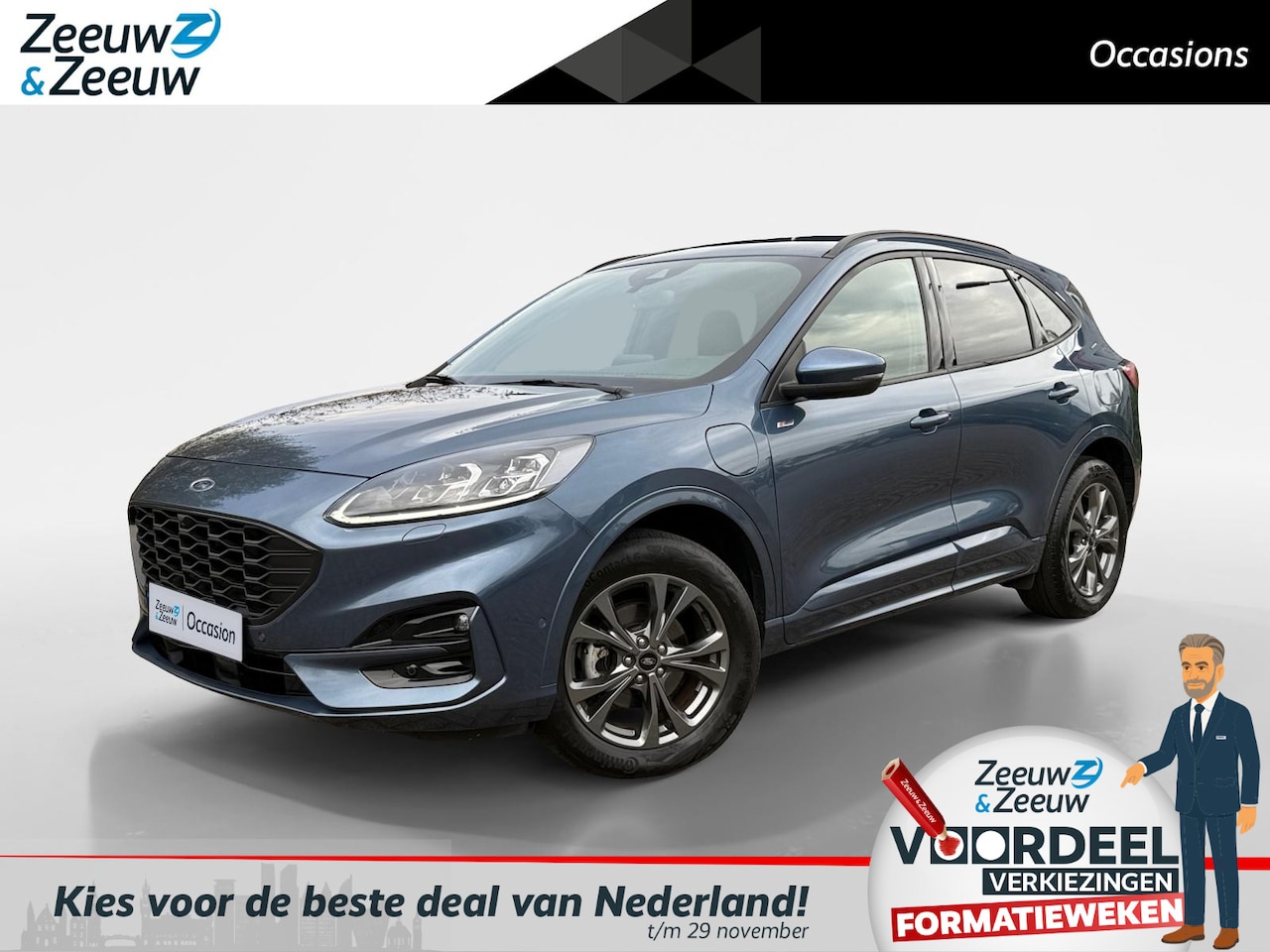 Ford Kuga - 2.5 PHEV ST-Line X Zeer nette auto | Winter Pack | Driver Assistance Pack | Achteruitrijca - AutoWereld.nl